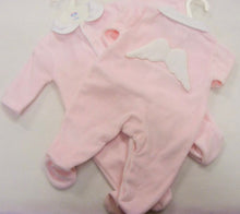 Load image into Gallery viewer, Angel Wing Velour Baby Grow
