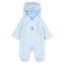 Load image into Gallery viewer, Baby Blue Teddy Pram Suit
